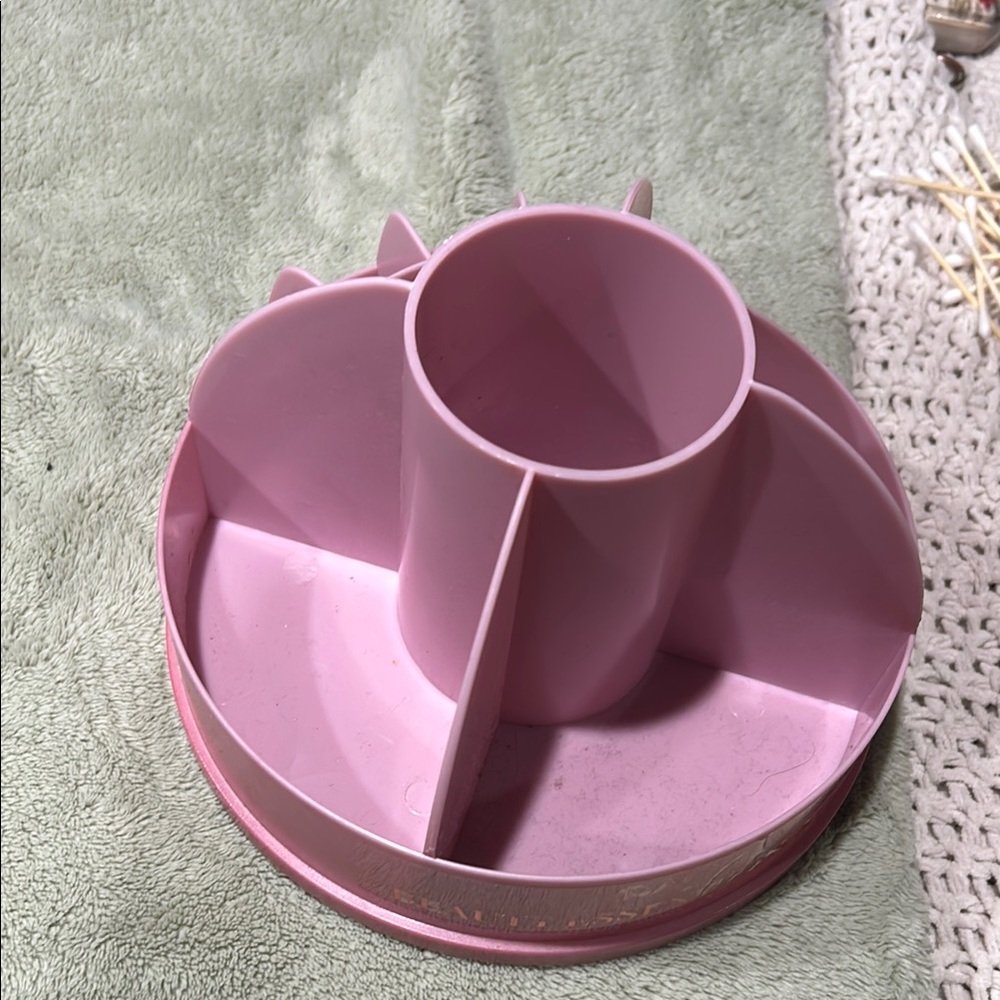 Pink Rotating Makeup Organizer - Picture 2 of 2